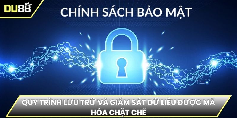 Quy trình lưu trữ và giám sát dữ liệu được mã hóa chặt chẽ